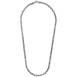 Italian Silver Byzantine Chain Necklace